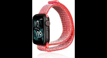 Beline Apple Watch Nylon band 42/45/45/49mm roze/felroze