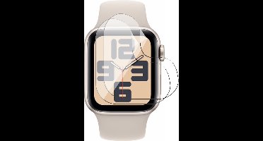 Screenprotector geschikt voor Apple Watch Series 6/5/4/SE 2024-2021 44mm - 2x FlexGuard Screen Protector