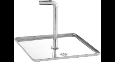 HENDI Vierkante Voedselring Duwer – 80 x 80 x (H) 55 mm – Roestvast staal – Vaatwasserbestendig