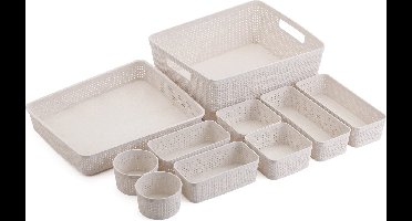 Mesa Living Opbergmanden | opruimen | 2 kleuren manden