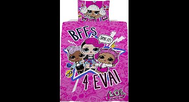 L.O.L. Surprise! Dekbedovertrek Sing it 135 x 200 cm + 1 kussensloop 50 x 75 cm - Polycotton