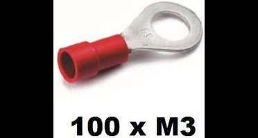 Cimco ringkabelschoen geisoleerd 0,5-1mm2 M3 zak 100