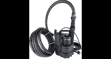 Leader Deltaline Dompelpomp + Slang 7 m - Vlakzuig Dompelpomp - Met Vlotter - 12000 l/h - Startklaar Pakket