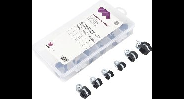 TRU COMPONENTS 93038c437 Bevestigingsklem TC-6649812 Bundel-Ø (bereik) 6 tot 16 mm 18 onderdelen