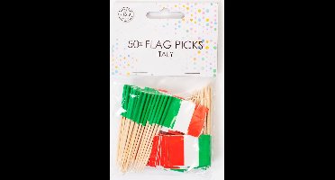 150x Cocktailprikkers Italië - Hapjes Cocktail Tapas Zomer Terras EK / WK Voetbal