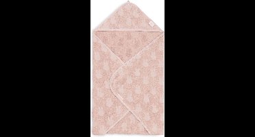 Jollein x Nijntje - Badcape Badstof 75x75cm - Baby Handdoek met Badcape, Omslagdoek, Badponcho Miffy Jacquard - Wild Rose