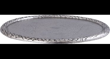 PTMD Plateau Fahdi - 30x30x2 cm - Aluminium - Zilver