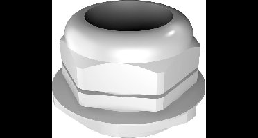 Rittal 2411.671 Wartel M63 Polyamide Grijs-wit (RAL 7035) 1 stuk(s)