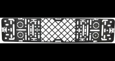 1 + 1 Gratis Kentekenplaathouder voor Auto - Zwart 52 x 11 cm - push - voor NL en BE.