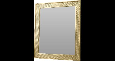 Home & Styling Wandspiegel met brede lijst El Dorado - frame kleur goud - 50 x 60 cm - gang/badkamer/slaapkamer spiegels