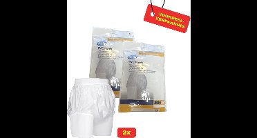 2x PVC Beschermbroekje Small - 81-86 cm - Voordeelverpakking!