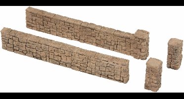 Stenenmuur, tuin afrastering