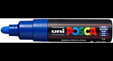 Verfstift - Donkerblauw - Waterbasis - Conische punt breed - 1 stuk