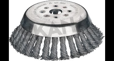 Conische borstelkop met 36 PREMIUM metalen vlechten