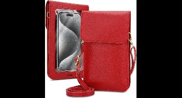 Mobielhoesje geschikt voor Razer Phone 2 in ROOD Etui Case Cover Handtas voor dames