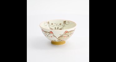 Witte Kom met katten figuur – Kawai – 11.5 x 6cm 300ml