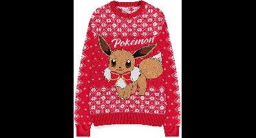 Pokémon - Eevee Kersttrui - Rood - M