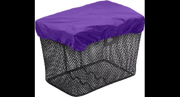 Purepeak Fietskrat Hoes - Krathoes Fietsmand - Afdekhoes Waterbestendig - Crate Cover - 40x50cm - Paars