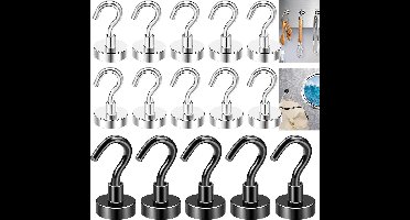 Luvetrex ® Machtige Magnetische Haken Set voor Keuken, Cruise, Klaslokaal en Werkplek Gebruik