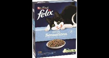 4x Felix Sensations senior met kip & kalkoen 1kg