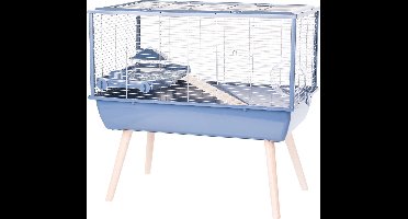 Zolux Neolife 80 Hamsterkooi - Dierenverblijf - 78x48x75 cm Blauw