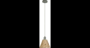 LEDVANCE hanglamp Decor Raffia groenbruin van raffia en metaal, E27, 200 mm diameter, lampenkap van gerecycled materiaal, duurzaam dankzij vervangbare lichtbron, eenvoudig te installeren