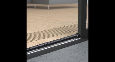 Luvetrex ® Verstelbare Veiligheidsstang voor Deur en Raam met Rubberen Uiteinden voor Extra Inbraakbeveiliging