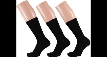 Apollo Sokken Katoen Zwart 35-42