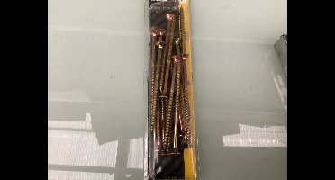 Sam. Verzinkte Spaanplaatschroeven Plat kop.20 stuks schroef. 5,0 x 80 mm