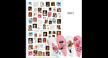 Hiden - Modern Art Nail stickers - Nail Art - Decoraties - Water transfer Nagel stickers - Beauty & Make-up - Nagelvormen - Nail Art tools - 611