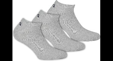 Fila - Invisible Socks 3-Pack - Unisex Sokken - 35-38 - Grijs