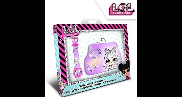 LOL Surprise Horloge & Portemonee - Geschenkset - Digitaal horloge met wallet