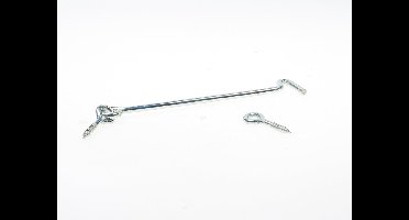 Gebu Windhaak met schroefogen verzinkt HD 60 gram 6 x 200mm