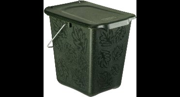 Rotho - Groenafvalemmer - Prullenbak op het aanrecht - Afvalbak - Compost - GFT - 7 liter - Greenline - Donkergroen