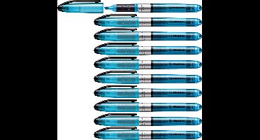 STABILO NAVIGATOR - Markeerstift - Markeert Tot De Laatste Druppel - Blauw - Doos 10 stuks