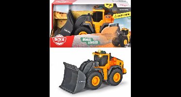 Dickie Toys Volvo - Wiellader - Constructie - 23 cm - Licht & Geluid - Speelgoedvoertuig