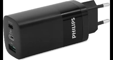 Philips Wandoplader - DLP2681/12 - 1x USB-A - 2x USB-C - Quick Charge - 65 Watt