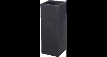 4gardenz® Stone Plantenbak Hoog - Bloempot 30x30x80 cm - Grijs