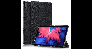 Hoes Geschikt voor Lenovo Tab P11 hoes - Hoes Geschikt voor Lenovo Tab P11 bookcase Zwart - Trifold tablethoes smart cover - hoes Hoes Geschikt voor Lenovo Tab P11 - Ntech
