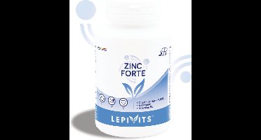 Zinc Forte | 60 plantaardige capsules | Zinkcitraat + cysteïne + vitamine B6 | Made in Belgium | LEPIVITS