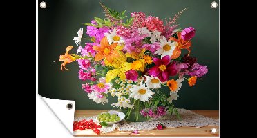 Tuin decoratie Boeket - Stilleven - Fruit - 40x30 cm - Tuindoek