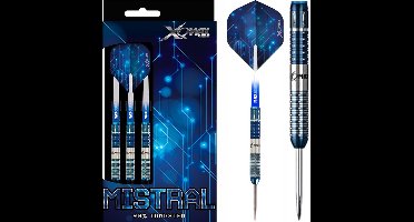 XQMax Mistral - darts - 21 gram - dartpijlen - 90% tungsten - steeltip