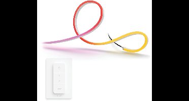 Philips Hue Neon LED strip outdoor 5 meter - Wit en Gekleurd Licht - Light Strip - Incl. Hue Dimmer Switch - Hue White and Color Ambiance