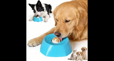 Anti-slip Lick Mat Slow Feeder Hond & Kat - Voerbak met Lick Pad voor Honden en Katten, Langzaam Eten Voederbak, Verrijking Speelgoed voor Huisdieren, Anti-omstoten en BPA-Vrij