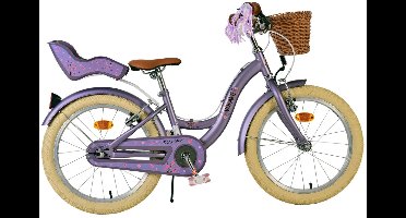 Volare Blossom Kinderfiets - Meisjes - 18 inch - Paars - Twee Handremmen