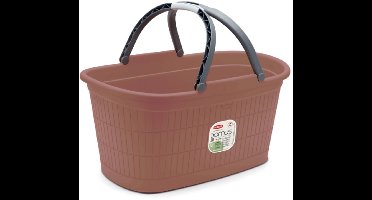 Heupwasmand met handgrepen 'Domus' - 35 liter - Mocha Mousse