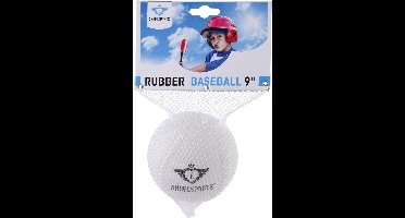 Honkbal 9” Rubber – Wit – Ø9” – Baseballbal – Recreatieve Honkbalbal – Sport- en Speelbal – Engelhart