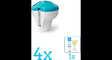 Intex Chloordrijver met thermometer - 29043NP - Volumebundel - Chloordrijver - 4-delig