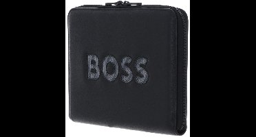 HUGO BOSS schrijfmappen Boss Cut Out Conference Folder Zip Black & Grey zwart