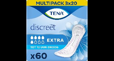 TENA Discreet Extra - verbanden voor matig urineverlies - 60 stuks